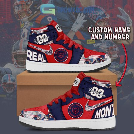 Montreal Alouettes AJ1 High Sneakers Shoes For Men And Women