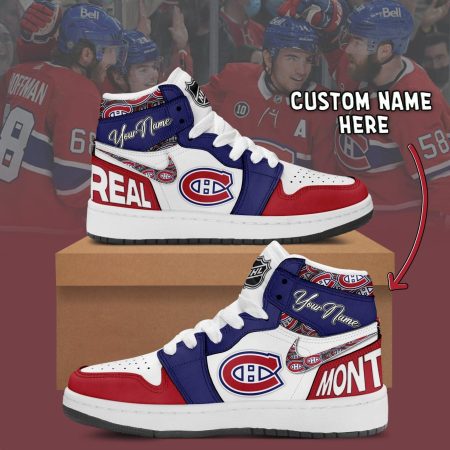 Montreal Canadiens AJ1 High Sneakers Shoes For Men And Women
