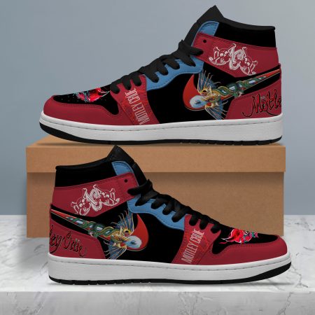 Motley Crue AJ1 High Sneakers Shoes For Men And Women
