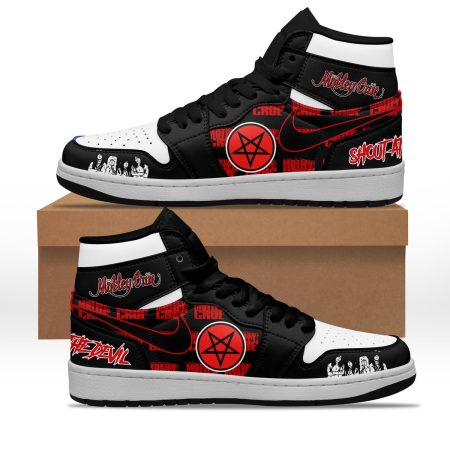 Motley Crue AJ1 High Sneakers Shoes For Men And Women