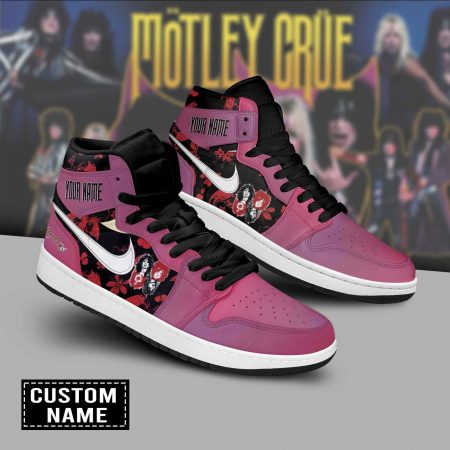 Motley Crue AJ1 High Sneakers Shoes For Men And Women