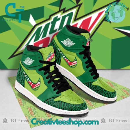 Mountain Dew  AJ1 High Sneakers Shoes For Men And Women