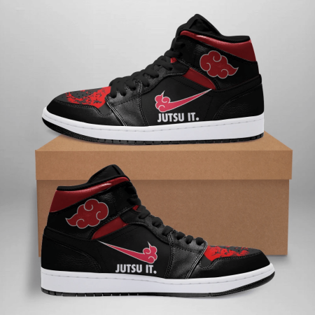 Naruto AJ1 High Sneakers Shoes For Men And Women