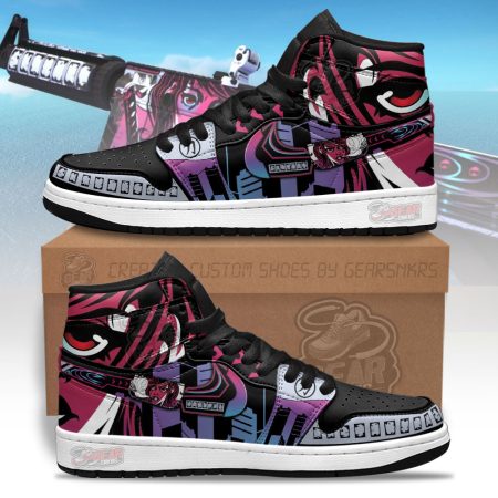 Neo-Noir M4A4 Counter Strike Skins AJ1 High Sneakers Shoes For Men And Women