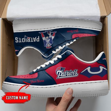 New England Patriots NFL Air Low-Top Sneakers Shoes For Men And Women