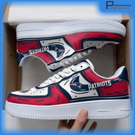 New England Patriots NFL Air Low-Top Sneakers Shoes For Men And Women