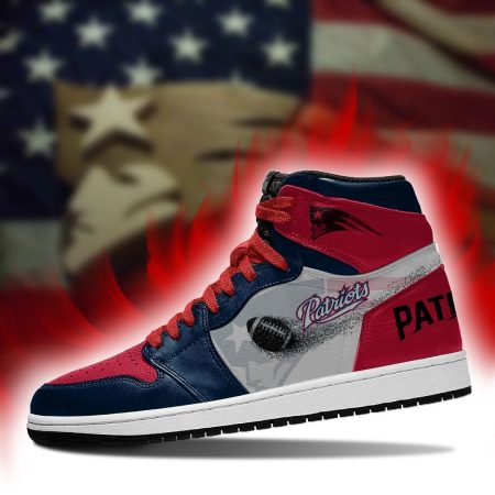 New England Patriots NFL AJ1 High Sneakers Shoes For Men And Women