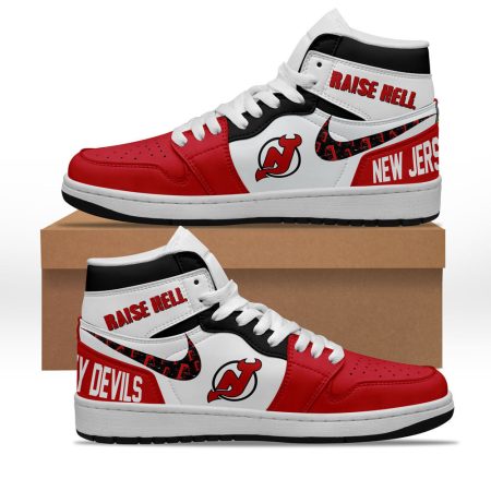New Jersey Devils AJ1 High Sneakers Shoes For Men And Women
