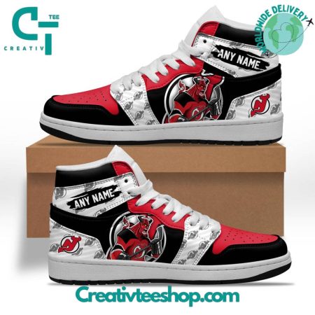 New Jersey Devils AJ1 High Sneakers Shoes For Men And Women