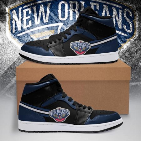 New Orleans Pelicans NBA AJ1 High Sneakers Shoes For Men And Women