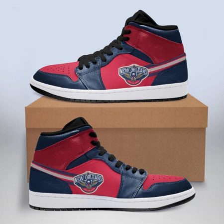New Orleans Pelicans NBA AJ1 High Sneakers Shoes For Men And Women