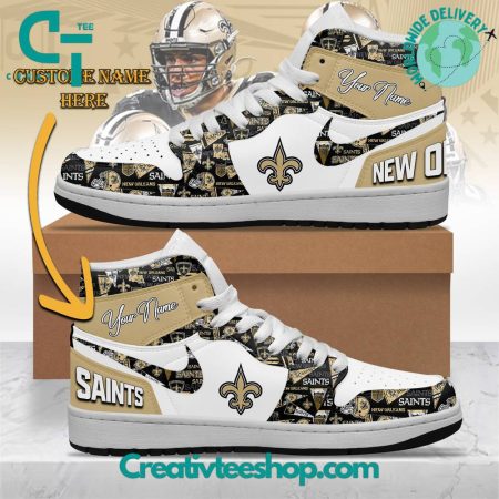 New Orleans Saints AJ1 High Sneakers Shoes For Men And Women