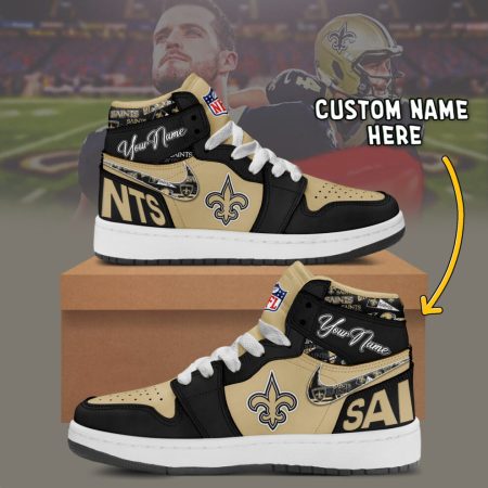 New Orleans Saints AJ1 High Sneakers Shoes For Men And Women