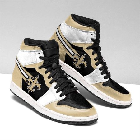 New Orleans Saints NFL AJ1 High Sneakers Shoes For Men And Women