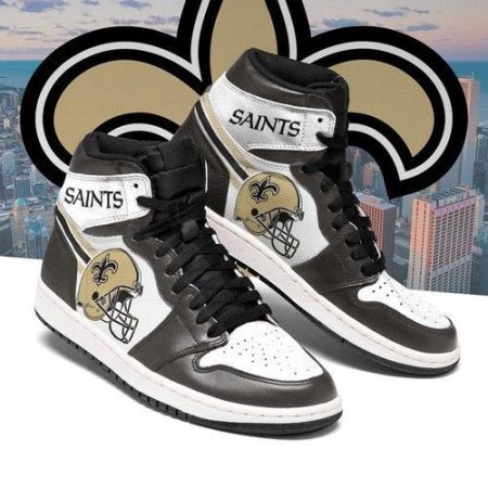 New Orleans Saints NFL AJ1 High Sneakers Shoes For Men And Women
