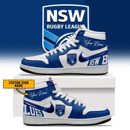 New South Wales Blues AJ1 High Sneakers Shoes For Men And Women