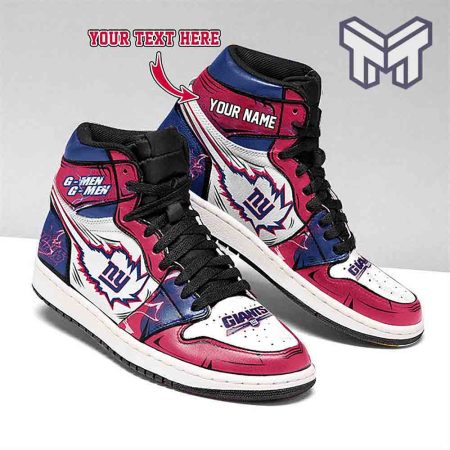 New York Giants AJ1 High Sneakers Shoes For Men And Women