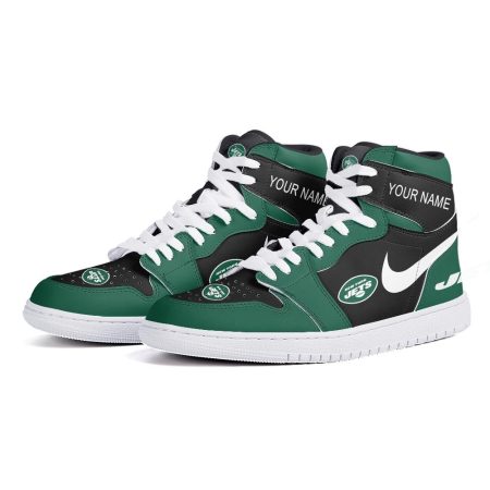 New York Jets AJ1 High Sneakers Shoes For Men And Women