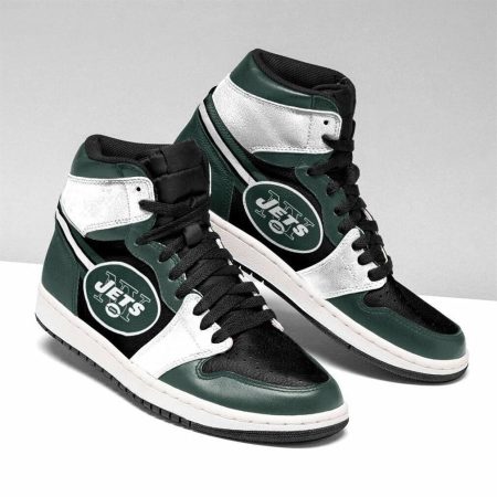 New York Jets NFL AJ1 High Sneakers Shoes For Men And Women