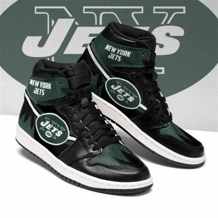 New York Jets NFL AJ1 High Sneakers Shoes For Men And Women