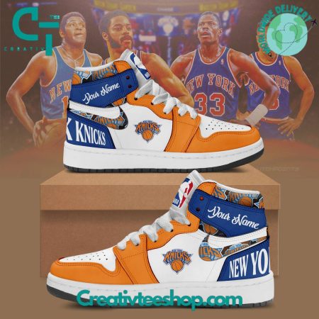 New York Knicks AJ1 High Sneakers Shoes For Men And Women