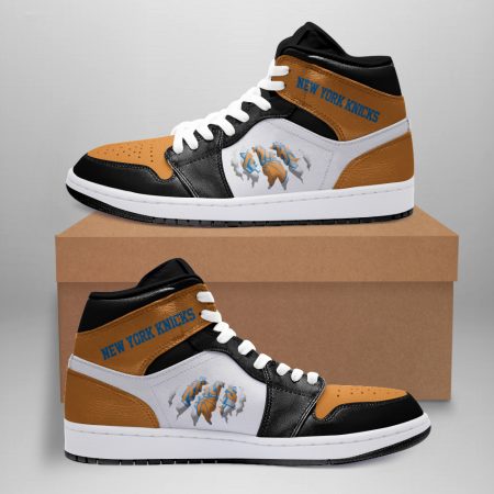 New York Knicks AJ1 High Sneakers Shoes For Men And Women
