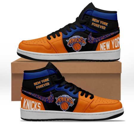 New York Knicks AJ1 High Sneakers Shoes For Men And Women