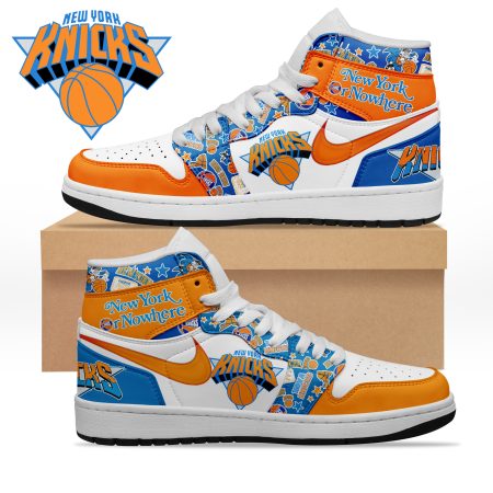 New York Knicks AJ1 High Sneakers Shoes For Men And Women