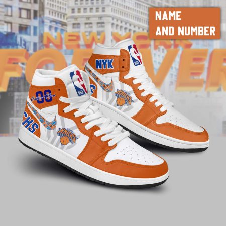 New York Knicks AJ1 High Sneakers Shoes For Men And Women