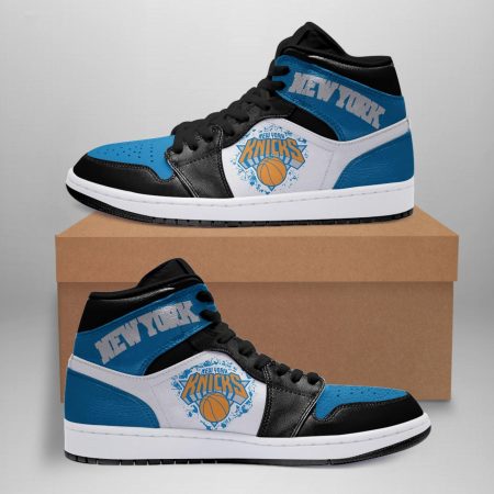 New York Knicks NBA AJ1 High Sneakers Shoes For Men And Women