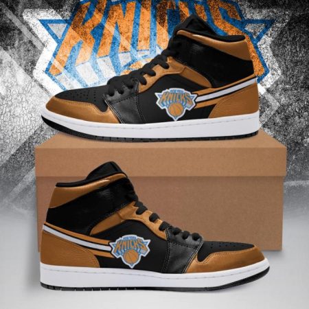 New York Knicks NBA AJ1 High Sneakers Shoes For Men And Women