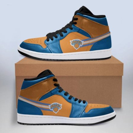 New York Knicks NBA AJ1 High Sneakers Shoes For Men And Women