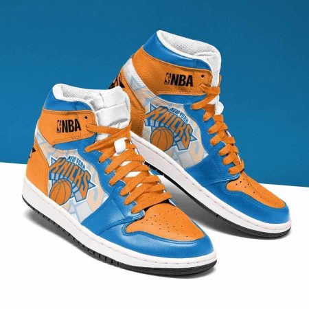 New York Knicks NBA AJ1 High Sneakers Shoes For Men And Women