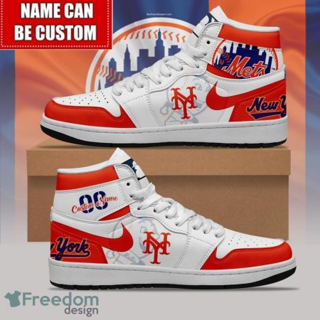 New York Mets AJ1 High Sneakers Shoes For Men And Women