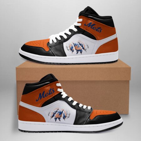 New York Mets AJ1 High Sneakers Shoes For Men And Women