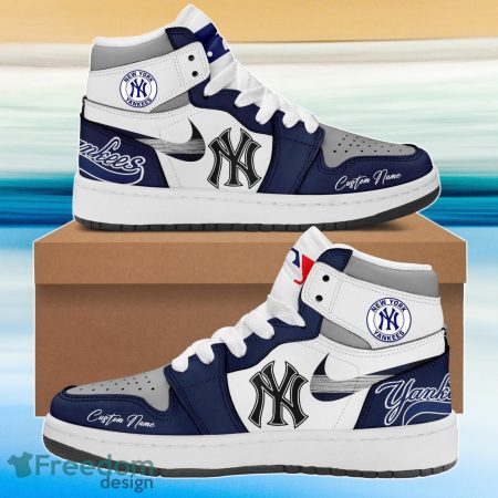 New York Yankees AJ1 High Sneakers Shoes For Men And Women