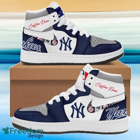New York Yankees AJ1 High Sneakers Shoes For Men And Women