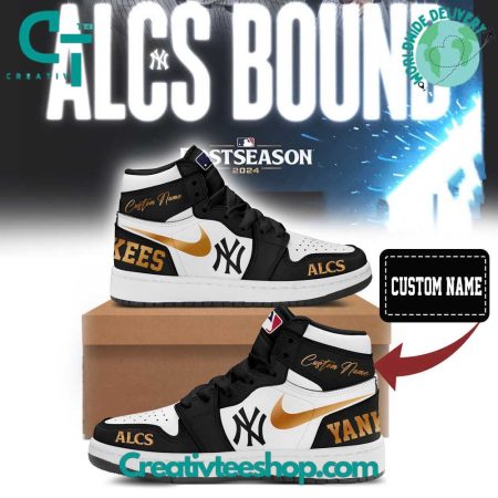 New York Yankees AJ1 High Sneakers Shoes For Men And Women