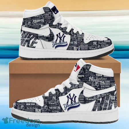 New York Yankees AJ1 High Sneakers Shoes For Men And Women