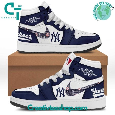 New York Yankees AJ1 High Sneakers Shoes For Men And Women