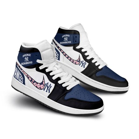 New York Yankees AJ1 High Sneakers Shoes For Men And Women