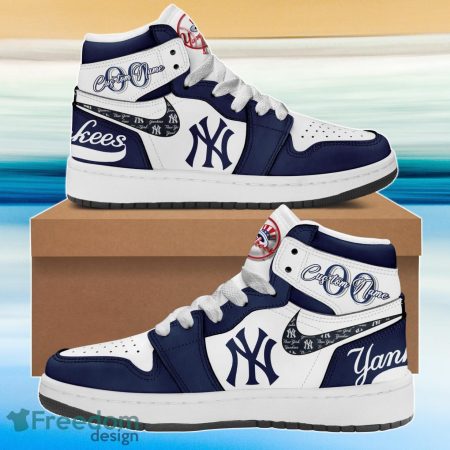 New York Yankees AJ1 High Sneakers Shoes For Men And Women