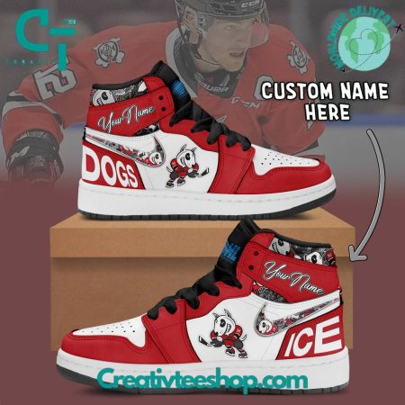 Niagara IceDogs  AJ1 High Sneakers Shoes For Men And Women