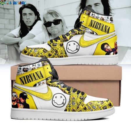 Nirvana Rock Band AJ1 High Sneakers Shoes For Men And Women