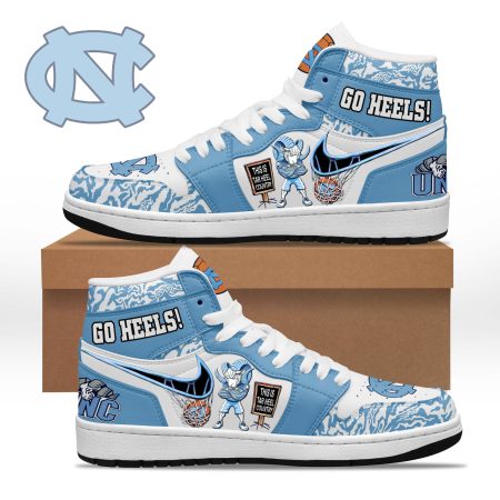 North Carolina Tar Heels AJ1 High Sneakers Shoes For Men And Women