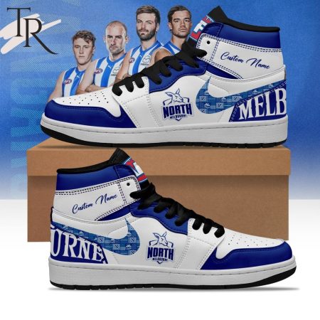 North Melbourne AJ1 High Sneakers Shoes For Men And Women