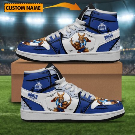 North Melbourne AJ1 High Sneakers Shoes For Men And Women