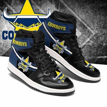 North Queensland Cowboys NRL AJ1 High Sneakers Shoes For Men And Women