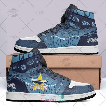 North Queensland Cowboys NRL AJ1 High Sneakers Shoes For Men And Women