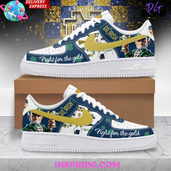 Notre Dame Fighting Irish Fight For The Gold Nike Air Force 1 Notre Dame Fighting Irish Air Low-Top Sneakers Shoes For Men And Women